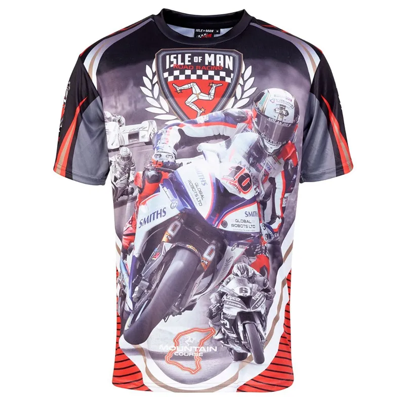 

Free Shipping Moto gp TT Racing T-Shirts Isle Of Man Motorcycle Road Races Short Sleeve Tees Shirt Men's Summer Mountain Course