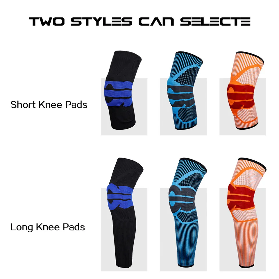 

Elastic Silicon Padded Basketball Knee Pads Support Patella Brace Kneepad for Fitness Gear Volleyball Sport Protector
