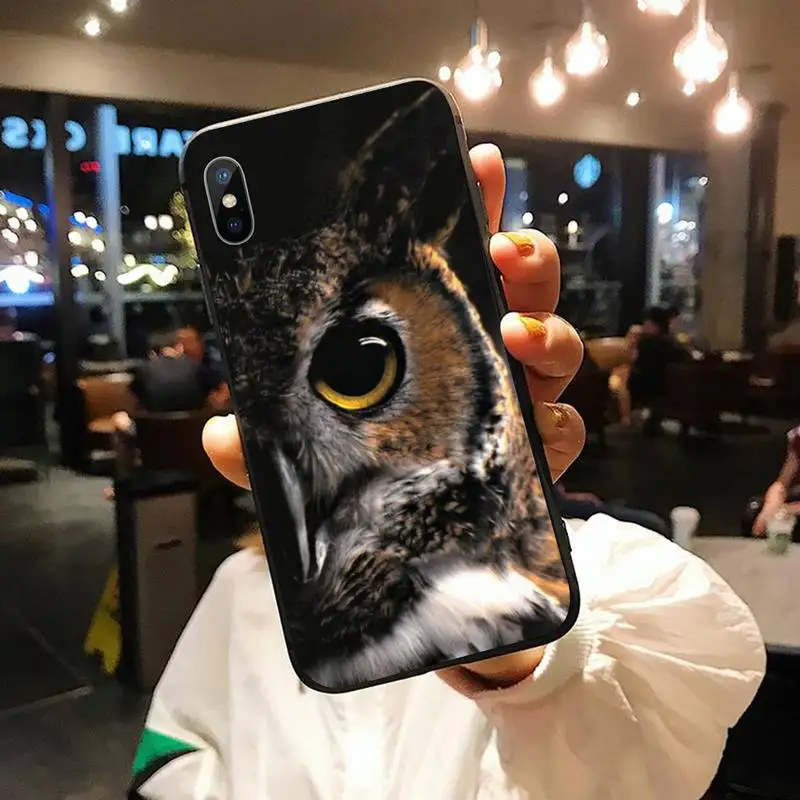 

Animal Night Owl Animal Phone Case for iPhone 11 12 pro XS MAX 8 7 6 6S Plus X 5S SE 2020 XR