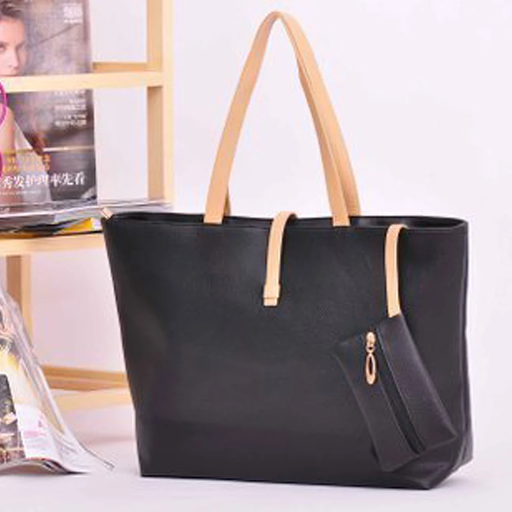 Женская сумка на плечо из искусственной кожи универсальная большая Повседневная