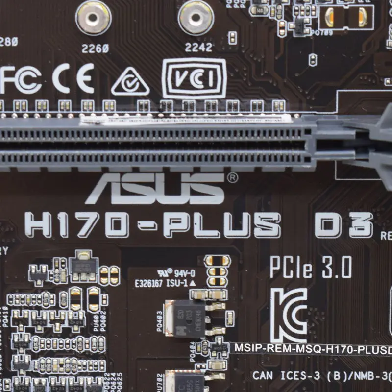 Фото ASUS H170-PLUS D3 1151 материнская плата H170 материнская плата DDR3 64 Гб ОЗУ Core i7 7700K 6700K процессор Intel H170 M.2 PCI-E 3,0 HDM ATX №4