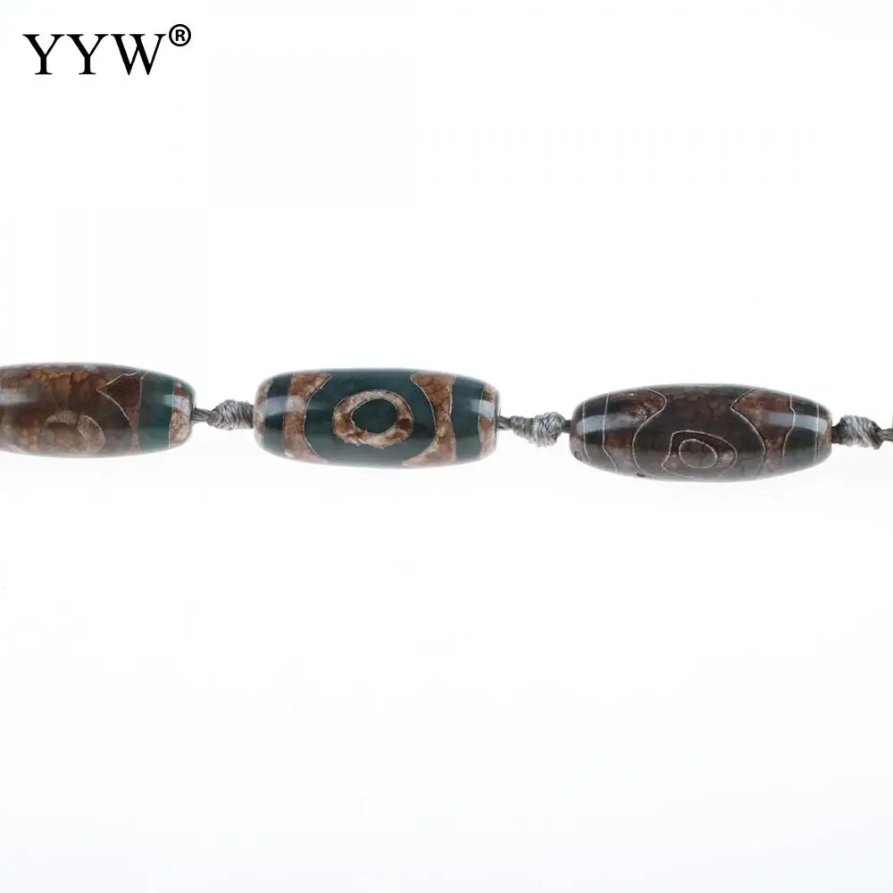 

10pcs/lot Natural Tibetan Dzi Beads Eyes Ji Beads Charms Stone Beads For Jewelry Making Buddist Oval DIY Bracelet Necklace Beads