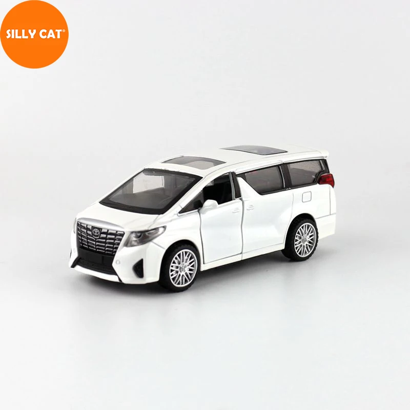 

SILLY CAT 1:43 Diecast Alloy Simulation Metal Model Car For TOYOTA ALPHARD MPV H3 2015- Car Model Metal Toy Car Collection
