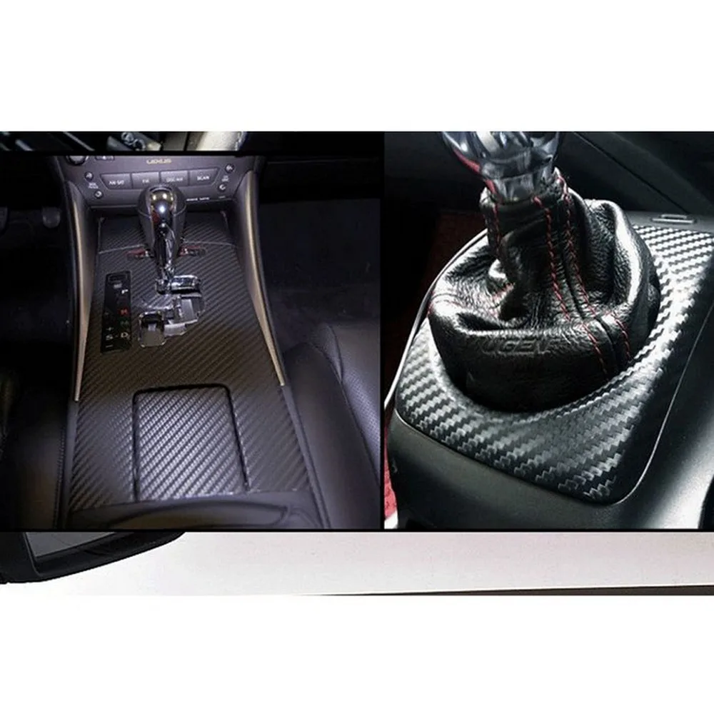 3D углеродного волокна виниловые наклейки на машину машина обертывание лист