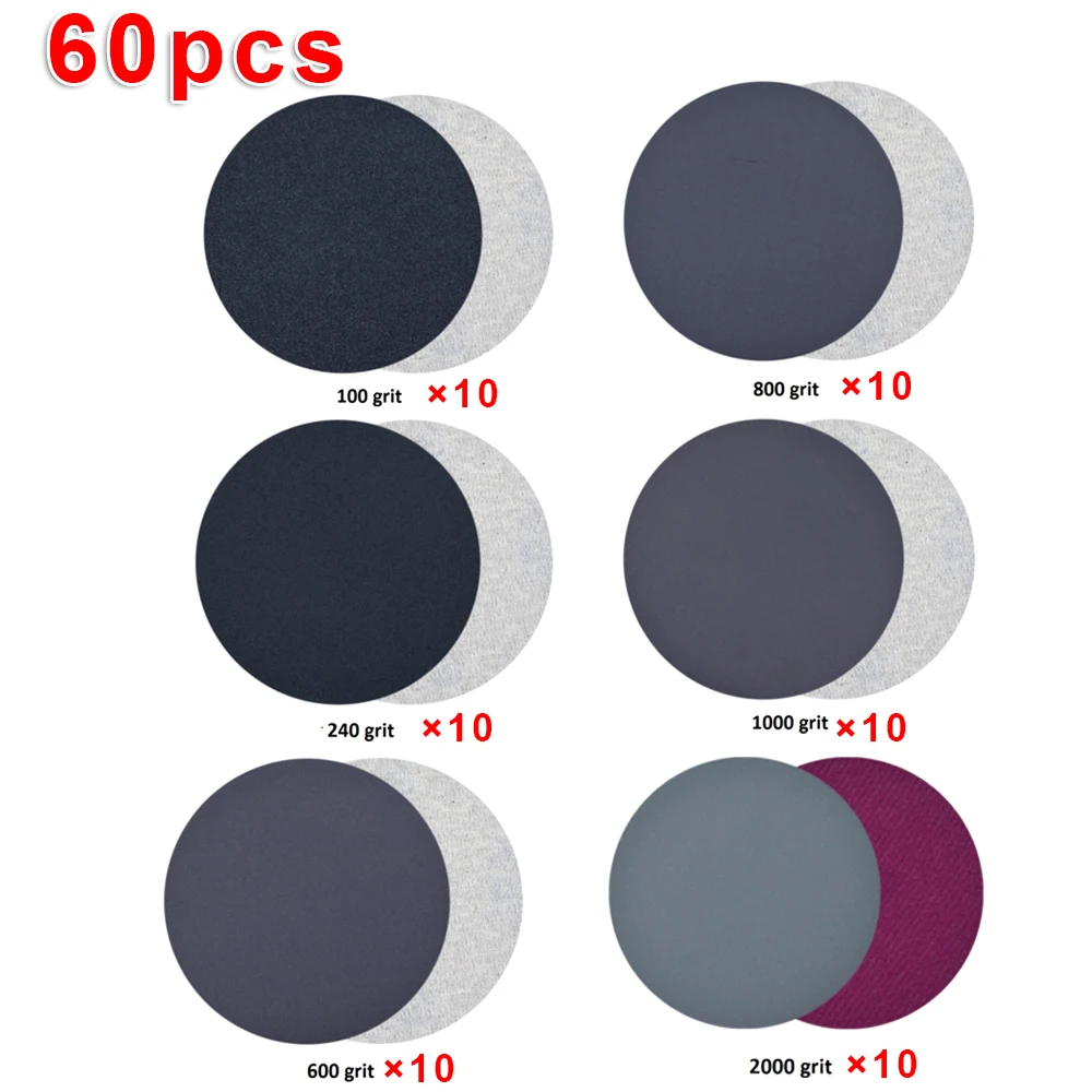 

Hook&Loop Sandpaper Wet &Dry Dual-Use Polishing Grinding Paper 100-2000Grit