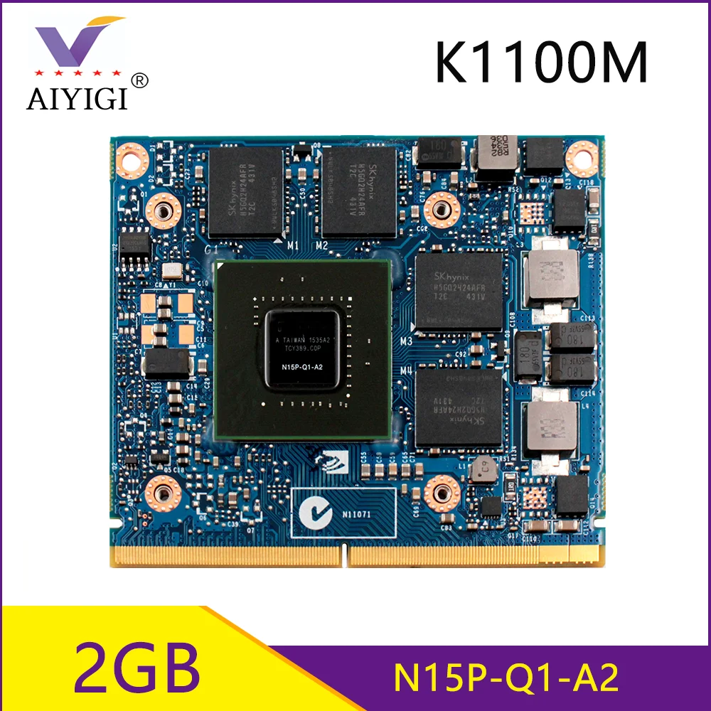 Квадро K1100M K1100 GDDR5 2 Гб Видео Графика карты N15P Q1 A2 для Dell M4600 M4700 M4800 HP 8570W 8770W ZBook15 G1/2 100%