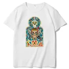 Хлопковая футболка оверсайз с круглым вырезом, летняя мужская одежда