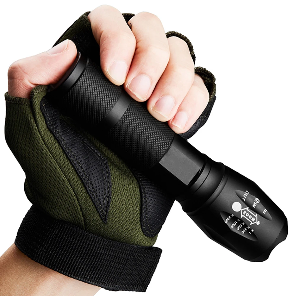 

Led Flashlight T6 Super Bright Zoom Tactical Retractable 5 Modes Waterproof Flashlights For Outdoor Camping