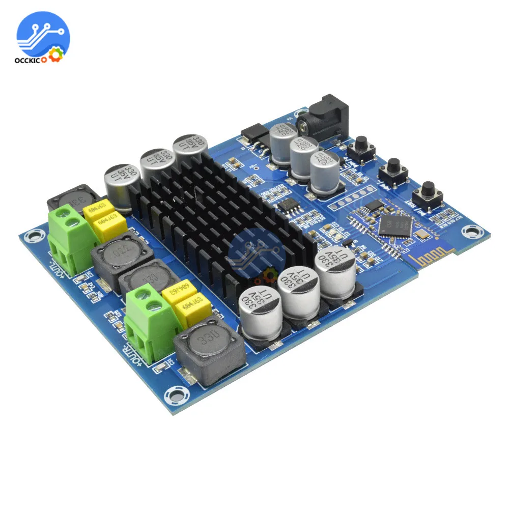 TPA3116D2 аудио усилительная плата Bluetooth двухканальный DC12-24V 2X120 Вт высокой мощности стерео звуковая плата 2*120 Вт Цифровой усилитель