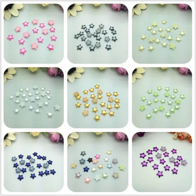 100 шт. красивые блестящие бусины 12 мм со звездами 13 цветов|Бусины| |