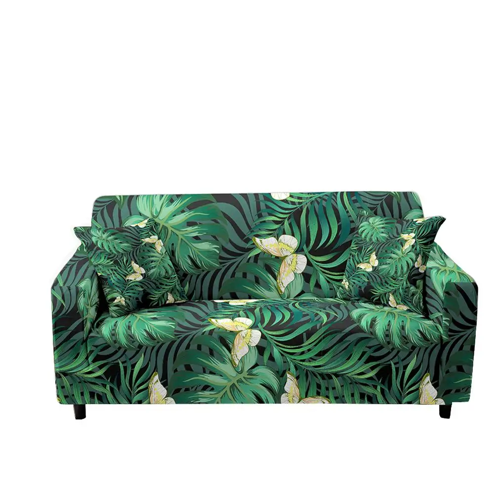 Набор чехлов для углового дивана с рисунком бабочек, натягивающийся эластичный чехол для одноместного/двухместного/трехместного/четырехместного дивана, выполненный на 3D-принтере.