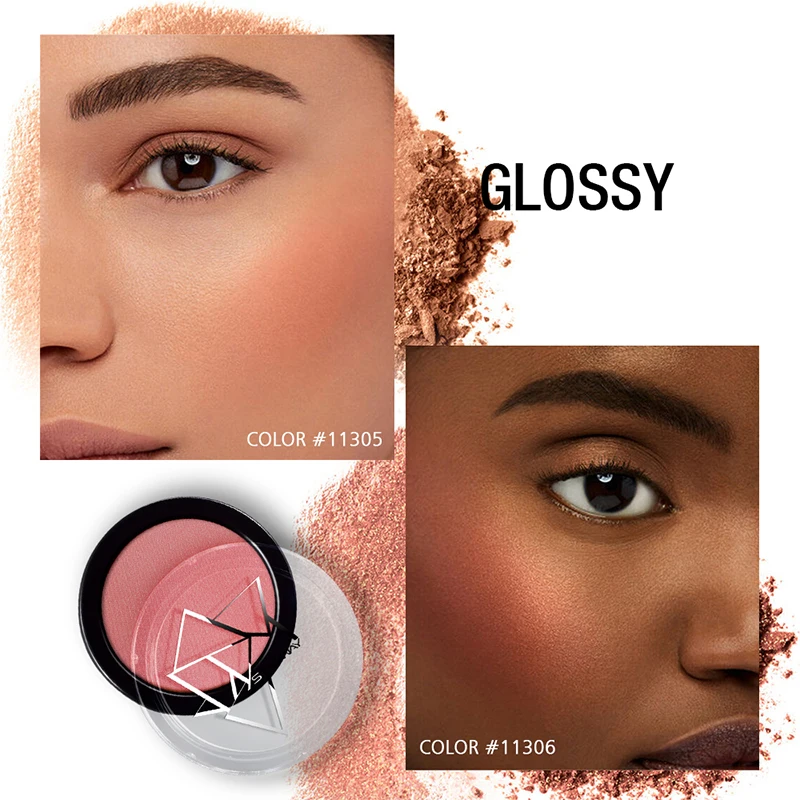 STARWAY жемчужные Румяна 6 цветов Матовые профессиональные для макияжа лица