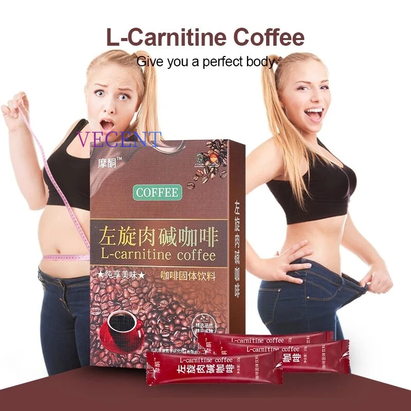 

L-carnitine Coffee Lose Weight Bulletproof Instant Coffee Premium Box Packaging 10G * 7 Bags/box 70g Simple Obesity for Adult