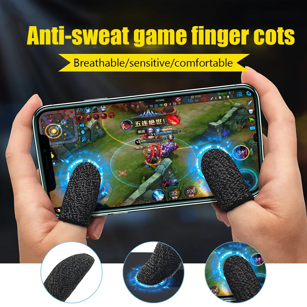 PUBG мобильный игровой контроллер пальчиковые рукава наборы анти-скользящий