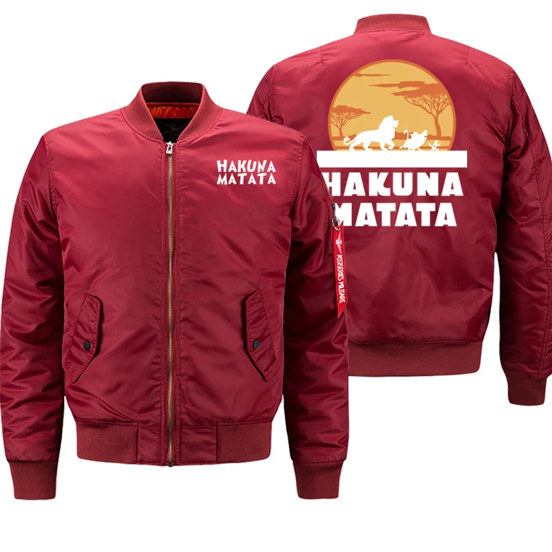 HAKUNA MATATA, мужская куртка, модная уличная одежда, плотное пальто для мужчин, Осень-зима, армейский зеленый военный Бомбер, куртки для мужчин, 8XL Plus