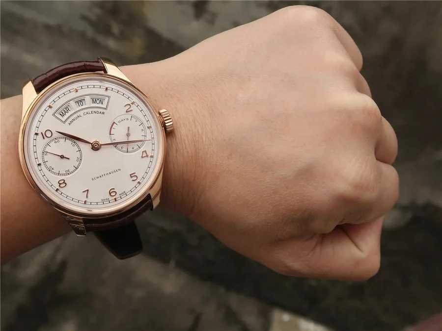 

Watch For Men IW503504 Rose Gold 44mm Automatic Mechanical Watch Leather Strap Luxury Watch Top Quality 1:1 Replica Watch