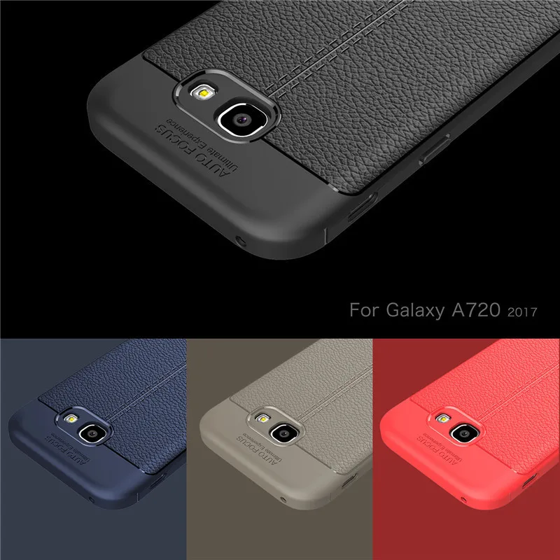 Для Samsung Galaxy A7 2017 силиконовый резиновый чехол для телефона A720 задняя крышка