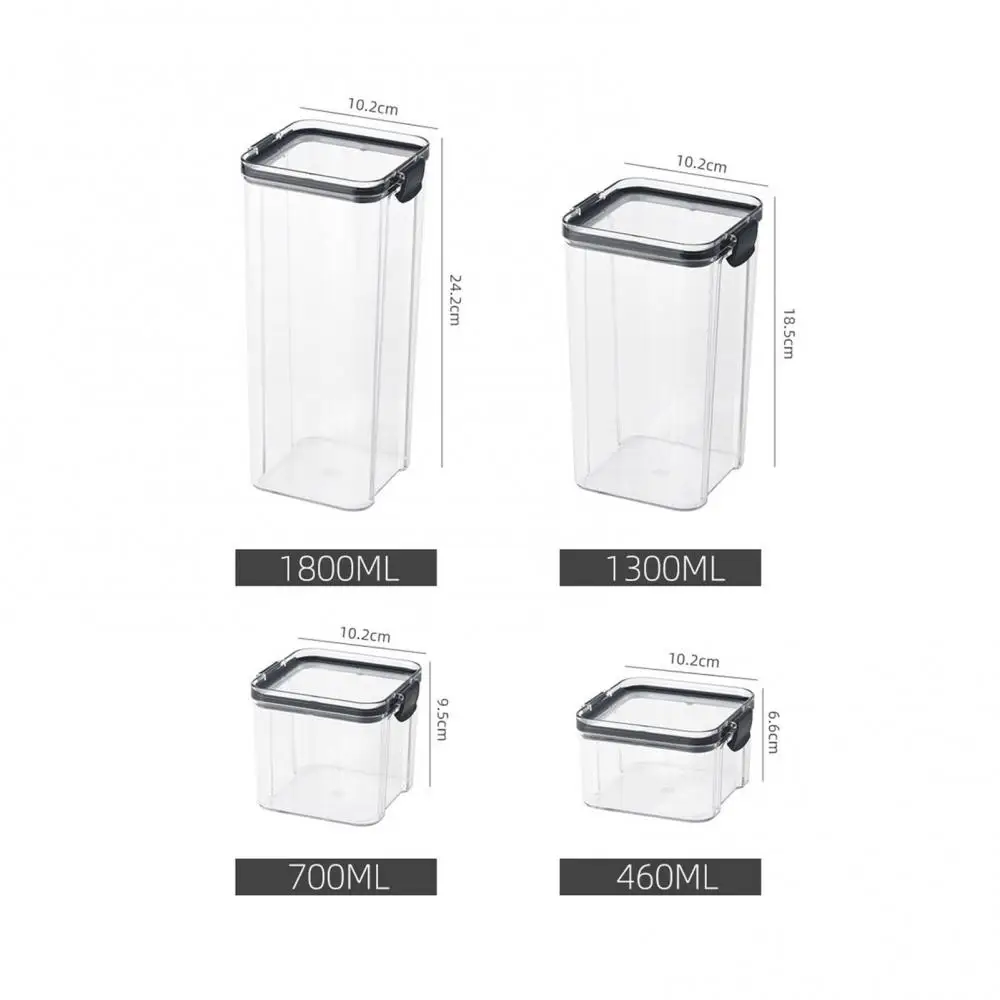 

8% Hot Sales!!! Moisture-proof Stackable Transparent Sealed Food Storage Jar Container with Lid