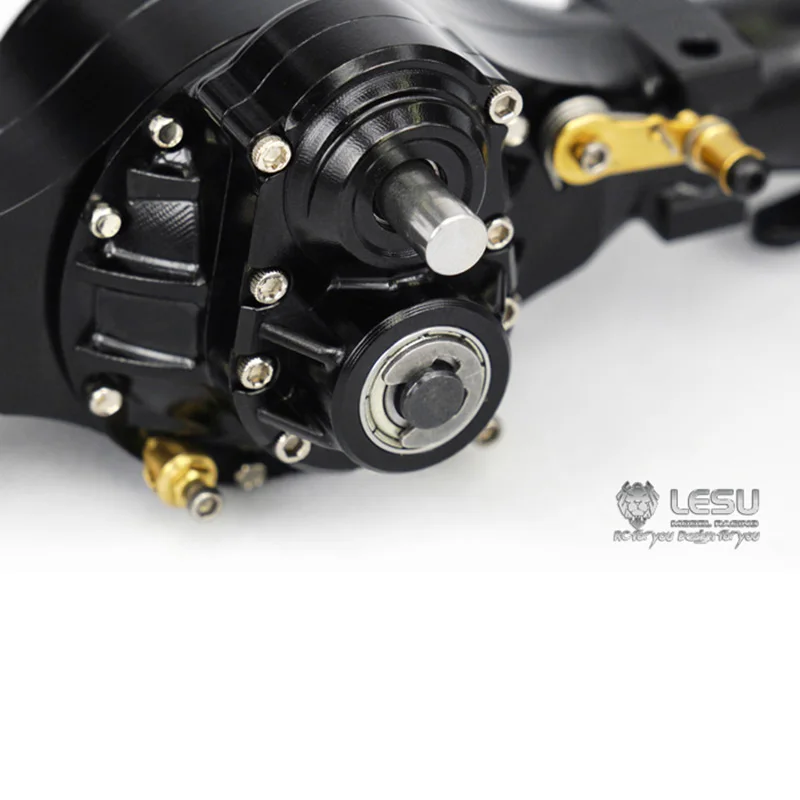 LESU металлическая передняя ось дифференциальный замок фланец RC TAMIYA 1/14 грузовик