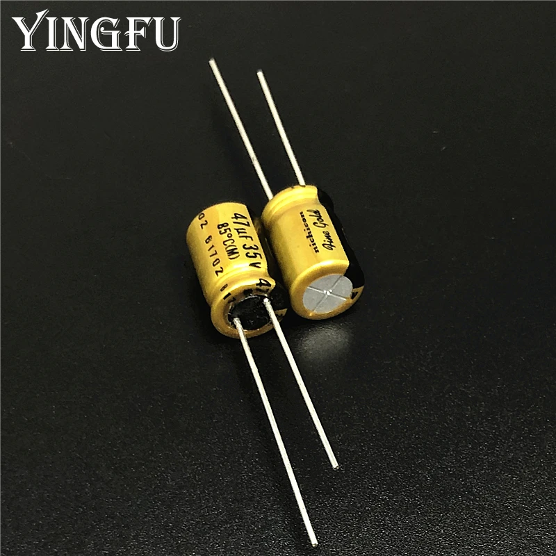 5 шт./50 шт. 47 мкФ 35V NICHICON FG (тонкое золото) 8x11 мм 35V47uF MUSE высококачественный аудио