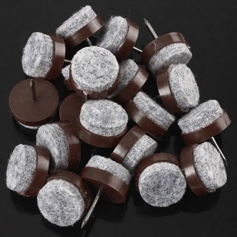 20 шт Высокое качество войлочные ножки накладки для скольжения мебельный гвоздь