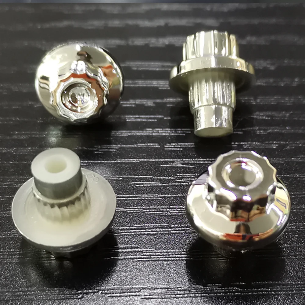 25 шт. 7 6 мм серебристо черные универсальные колесные заклепки гайки Сменные для