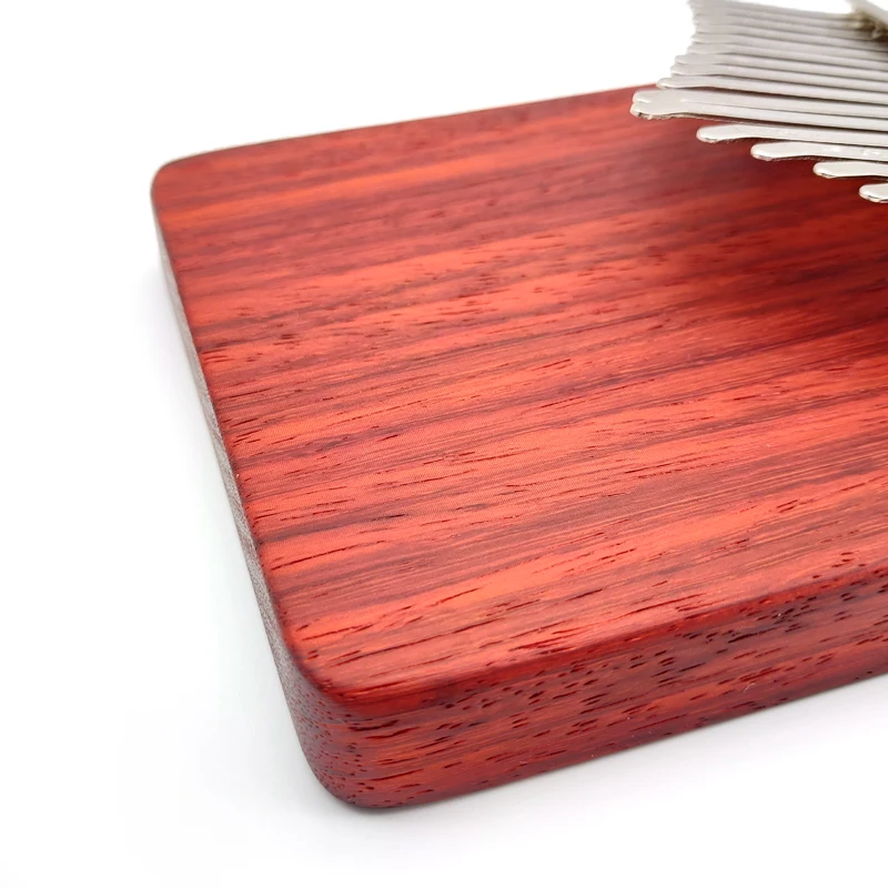 100% Handmade Kalimba 21 Key Keyboard Thumb Piano Padauk Wood Flat Board Calimba Finger Keys Musical Instruments