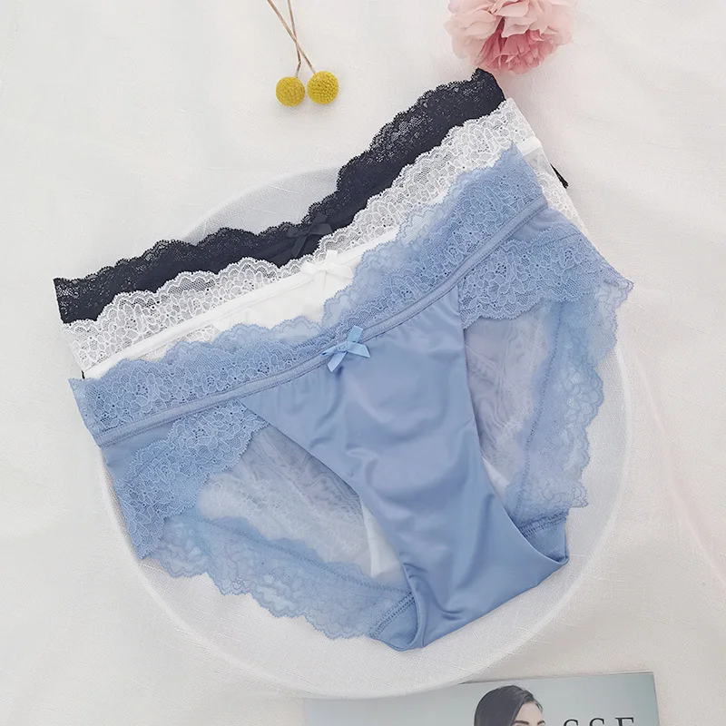 

Lace Panties Women Sexy Temptation Thin Ladies Underwear Briefs Sexy Transparent Female Low Waist Underpants