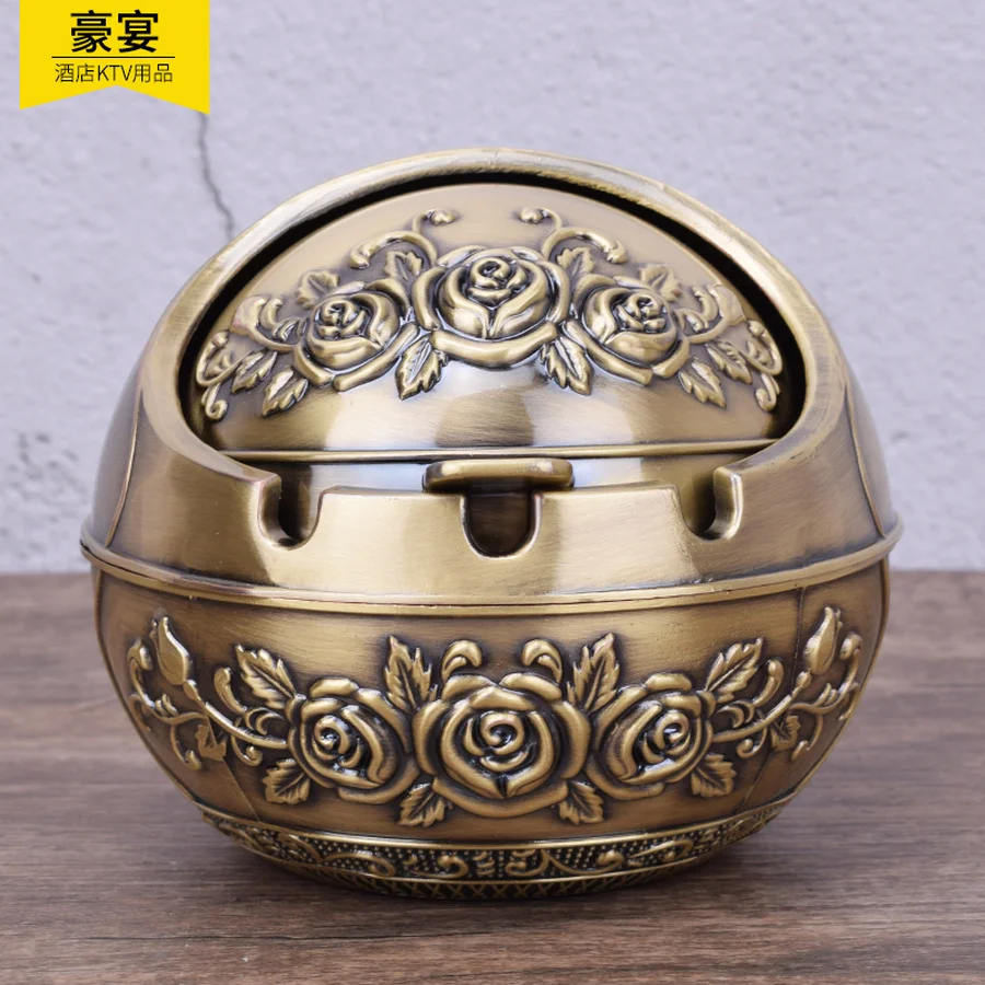 Ретро резная пепельница креативная личность современный тренд сферическая