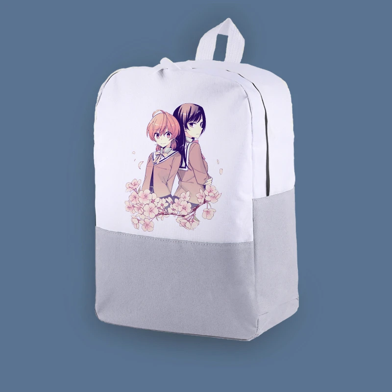 1pcs Anime Bloom Into You Canvas Backpack Satchel Book Bag Student Schoolbag Teenagers Travel Laptop Shoulder Boy Girl Gift |