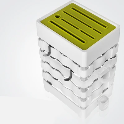 Knofe блок держатель для кухонных ножей блок PP Plaatic универсальные ножницы подставка для ножей стеллаж для хранения Органайзер белая посуда аксессуары - Цвет: 1