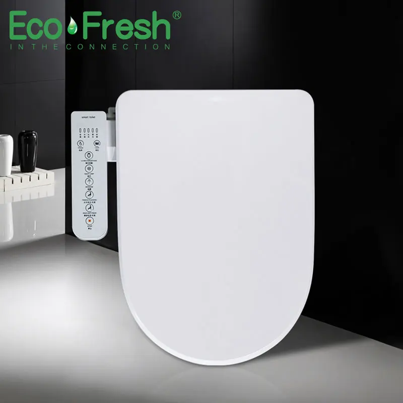 Ecofresh, умное сиденье для унитаза, u-образное электрическое биде, сантехника для ванной, УФ антибактериальное автоматическое мытье, подогрев унитаза