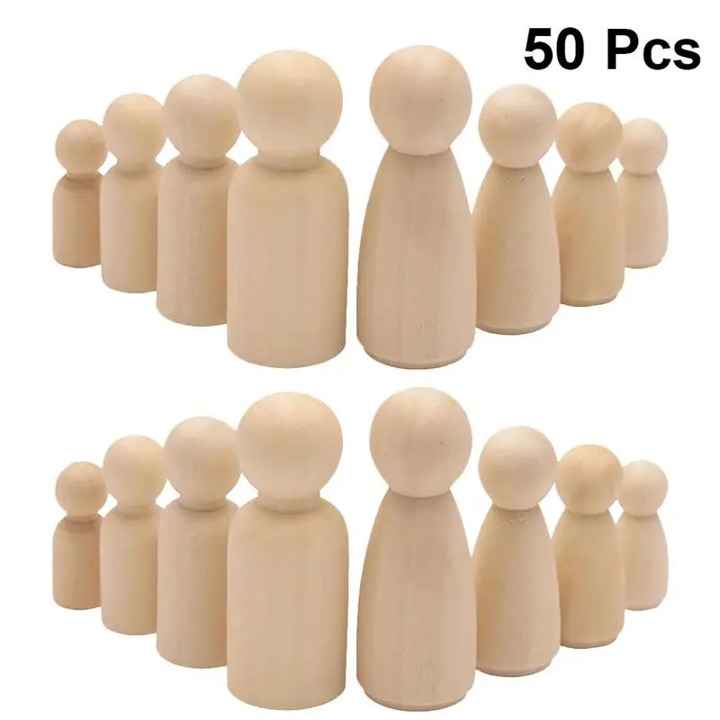 

50 шт., детский деревянный рисунок «сделай сам»