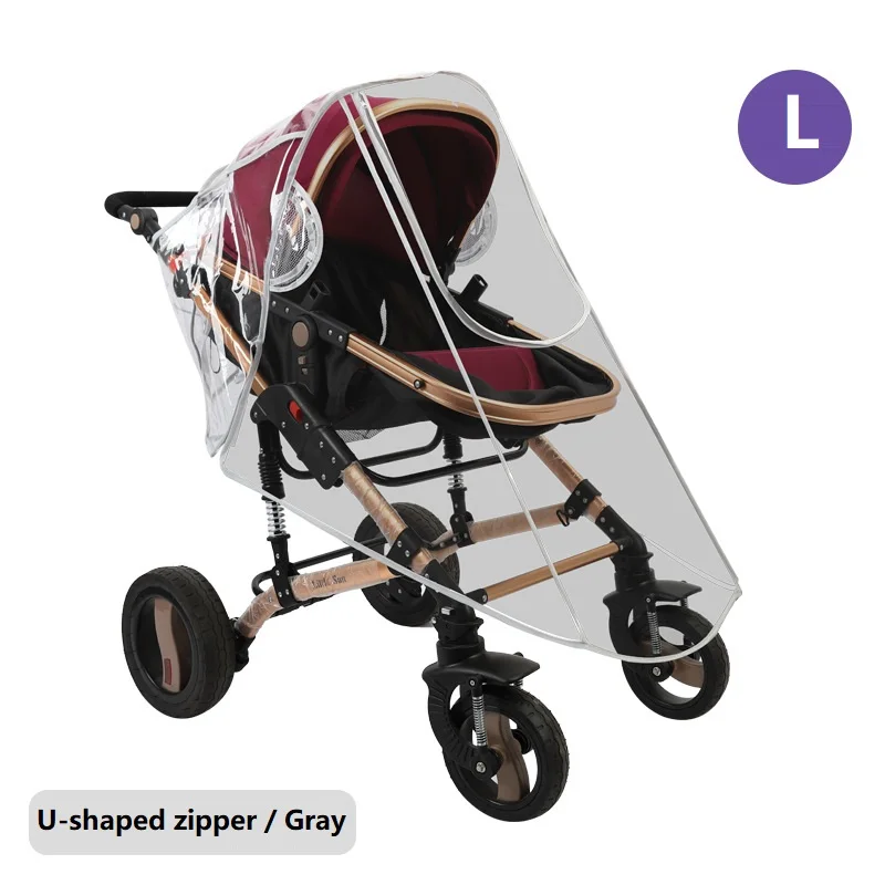Universal Baby Stroller Accessories Rain Cover and Waterproof Stroller Cover Snow Protection Winter Accessories for Stroller - Цвет: As the picture