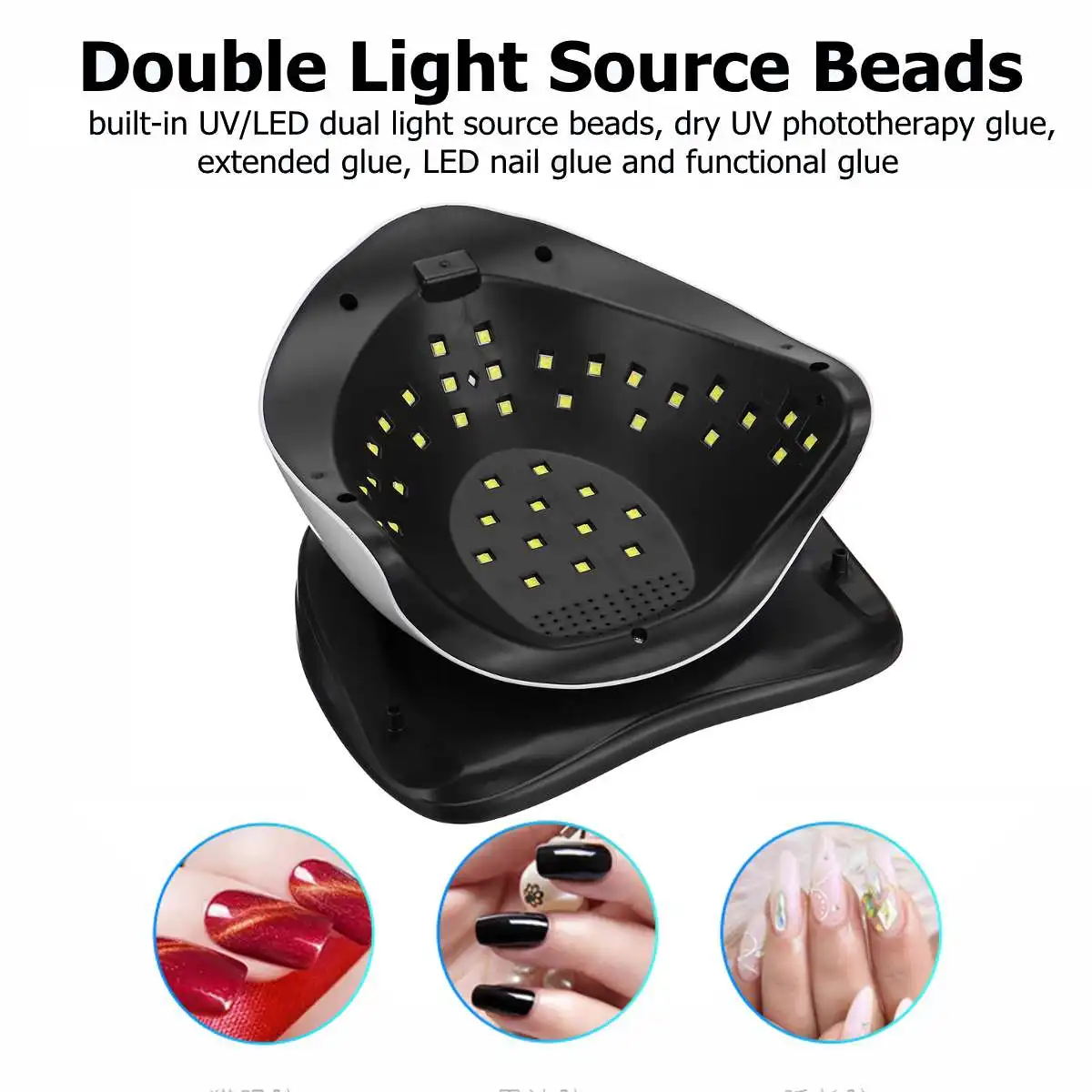 Сушилка для ногтей Светодиодный УФ-лампа 168W всех гели 42 светодиодный s УФ-лампы