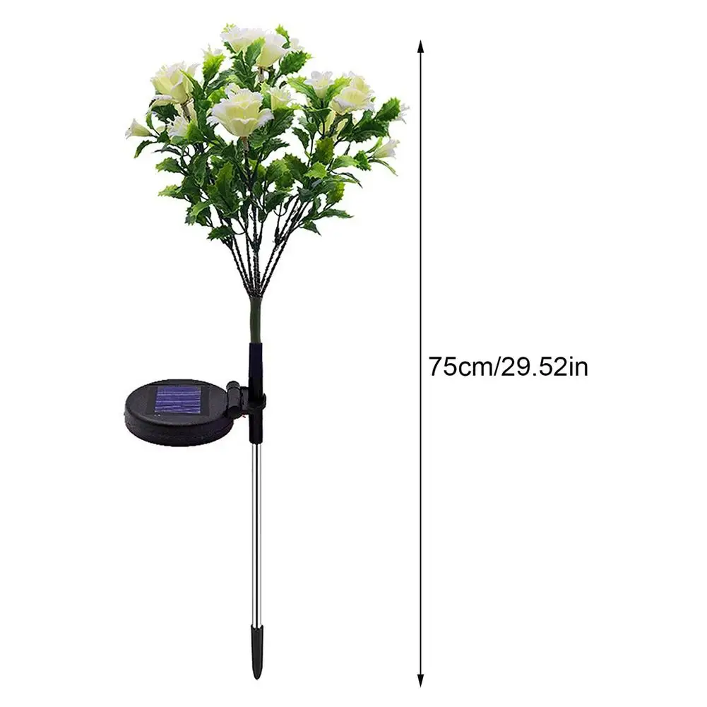 

Carnation Lamp Carnation-shaped Night Light Solar Charging Board Waterproof LED Floodlight Suitable For Lawn Garden Balcony