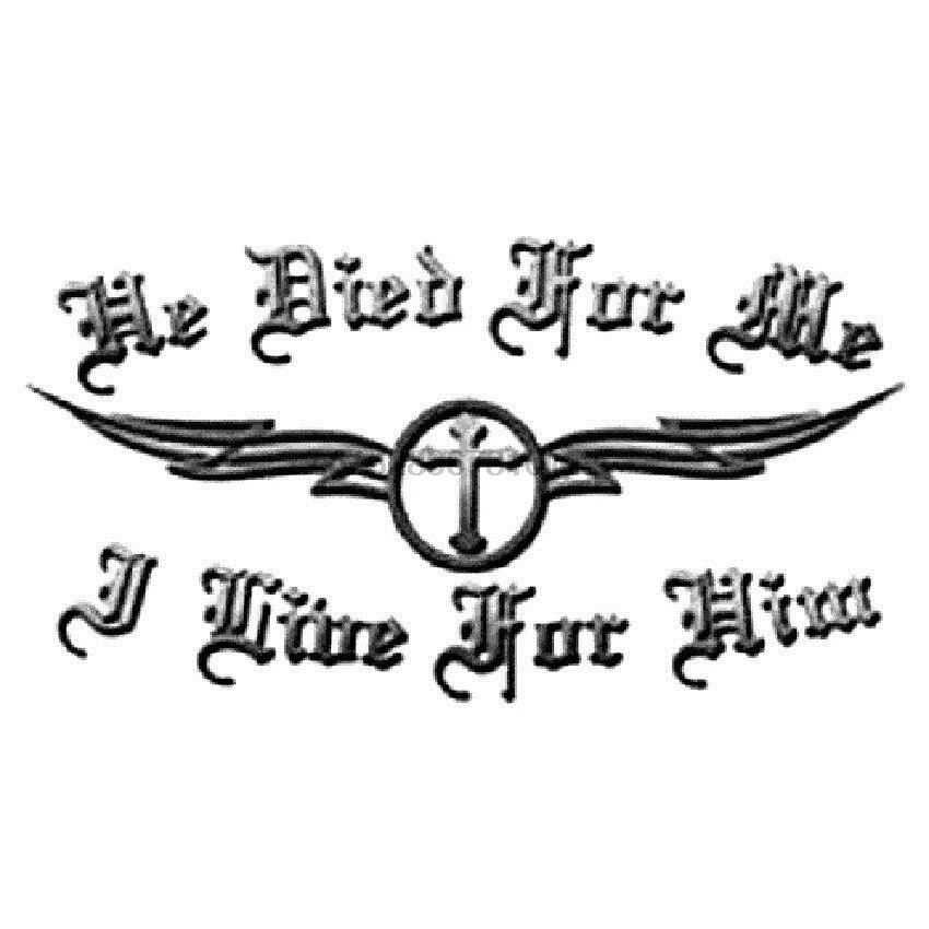 Христианская рубашка футболка с надписью He DID For Me I Live Him 660 | Мужская одежда