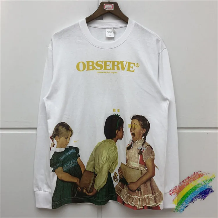 Новое поступление модная повседневная футболка с длинным рукавом и прямым