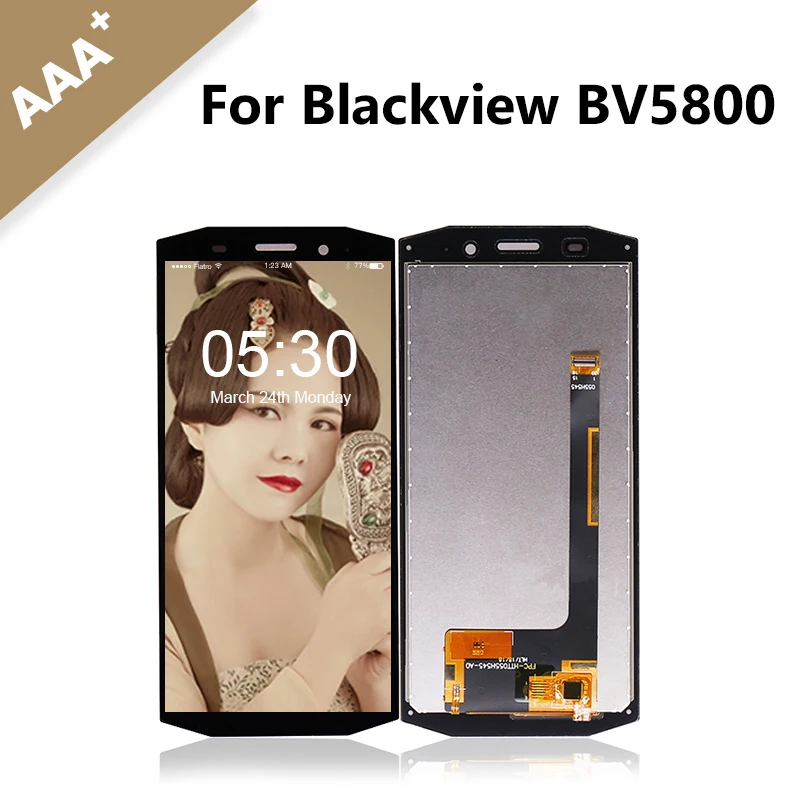 10 шт./лот 5 дюймовый ЖК дисплей для Blackview BV5800 + кодирующий преобразователь