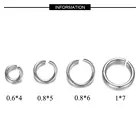 500 шт.лот 3-8 мм прыгающее кольцо 100% из настоящей нержавеющей стали с застежкой-карабином оптовая продажа ювелирных изделий