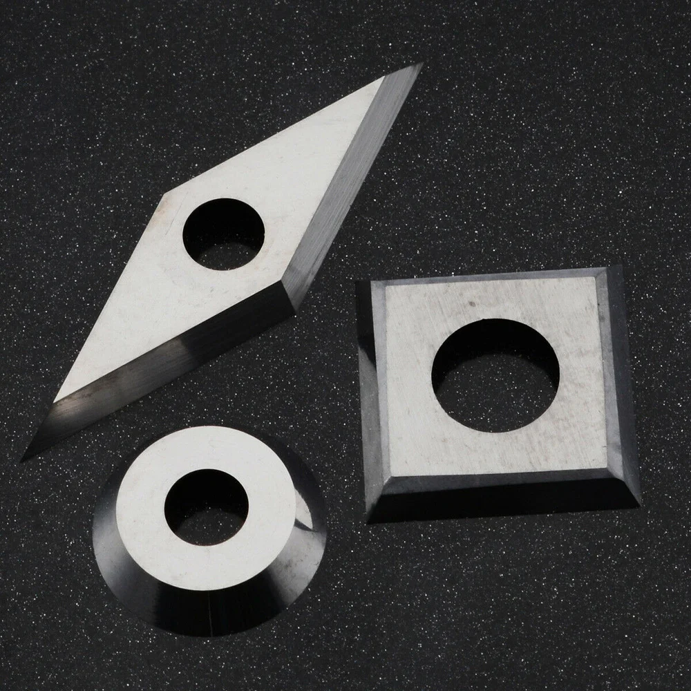 

3pcs Tungsten Carbide Insert Set For Wood Turning Working Lathe Tool Metalwork