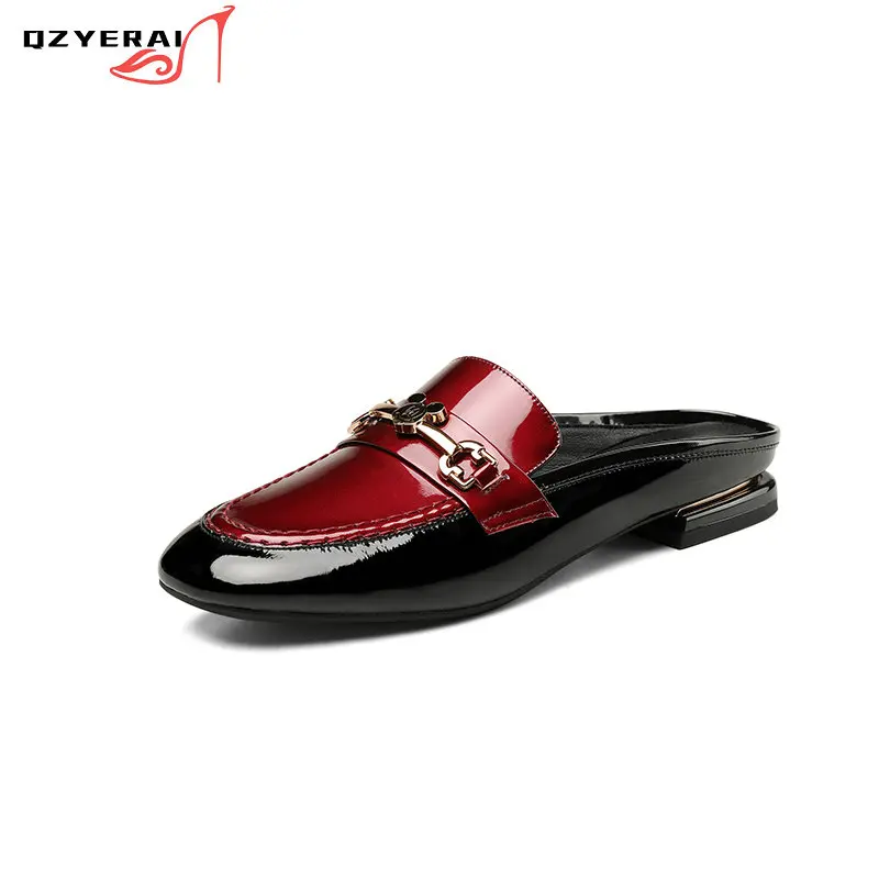 

Branded Luxury Goods Women Slippers Genuine Leather Shoes Sexy Outdoor Indoor Party Slippers 100% Cowhide