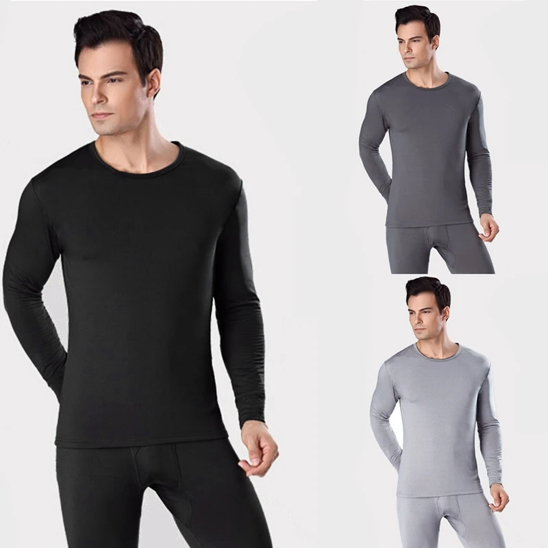 

Men's Soft Velvet Thermal Underwear Thick Sanded Suit