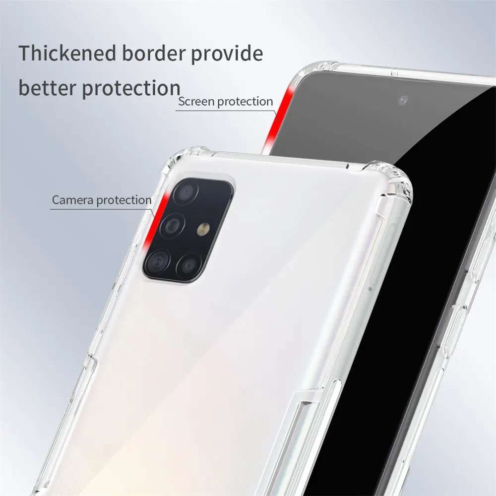 NILLKIN ТПУ чехол для Samsung Galaxy A51 ультра тонкий прозрачный мягкий силиконовый задний