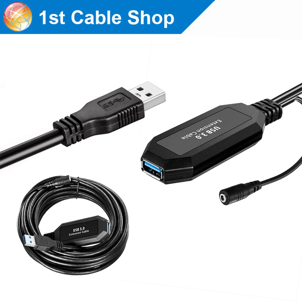 5 м USB 3,0 кабель-удлинитель шнур 15 футов USB 3,0 тип A папа-мама с усилителями для ПК ноутбука USB