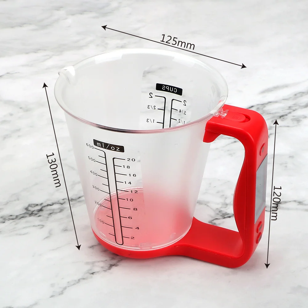 

Taza medidora Digital de cocina temperatura con pantalla LCD herramienta measuring cup None