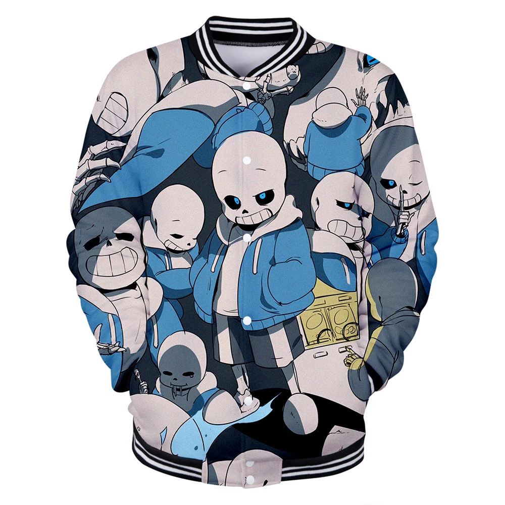 

Undertale 3D Printed Baseball Jackets Fashion Women/Men Hot Sale 2021 Long Sleeve Jacket Casual Streetwear Clothes