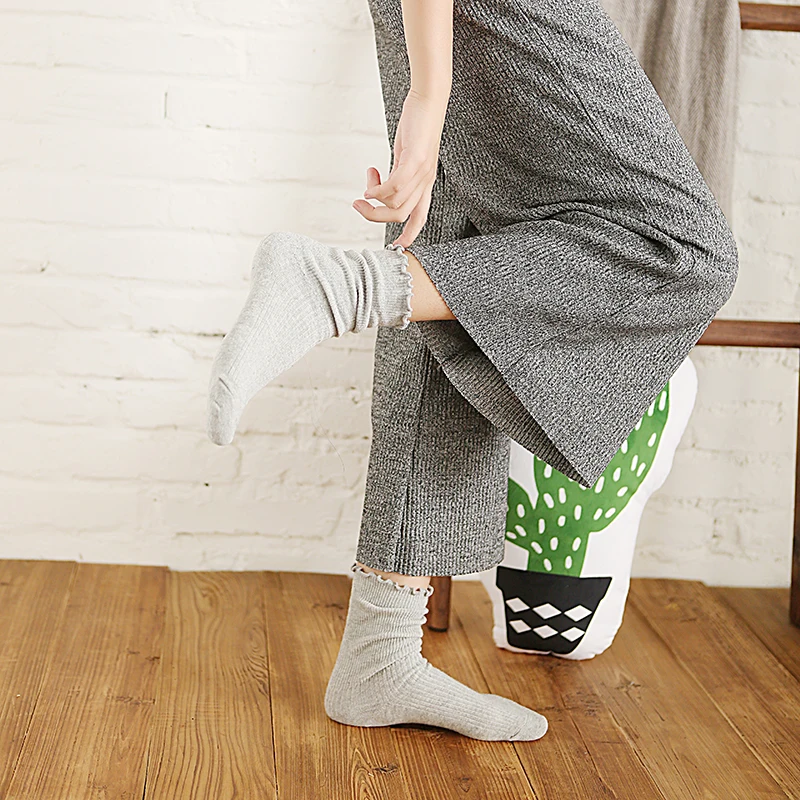 Осенне зимние оригинальные хлопковые мультяшные милые носки длинные Harajuku с