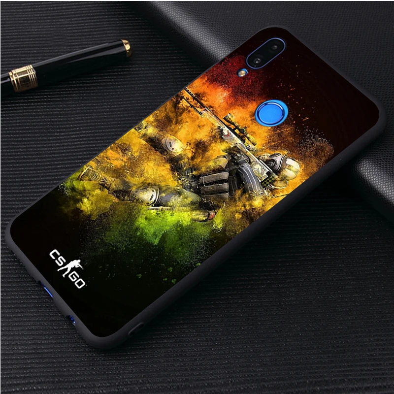 Черный силиконовый чехол для телефона CS GO Gun Game honor 30 20 Pro 8 8X 9 10 Lite Mate чехол|Бамперы|