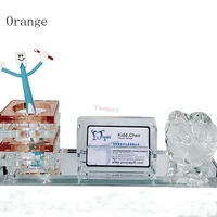 dental crystal molar business card holderpen holder set dental gift for dental clinic decoration